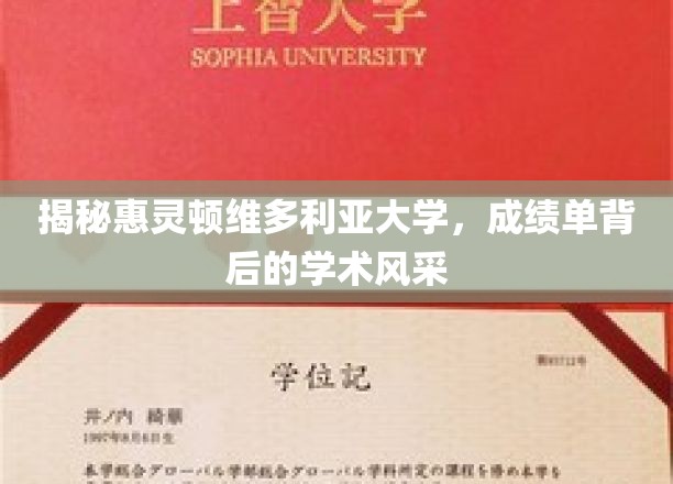 探寻惠灵顿维多利亚大学，成绩单背后的学术魅力与卓越风采