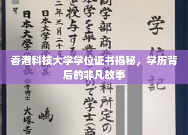 解码港科大荣耀，一纸学位证背后的传奇旅程