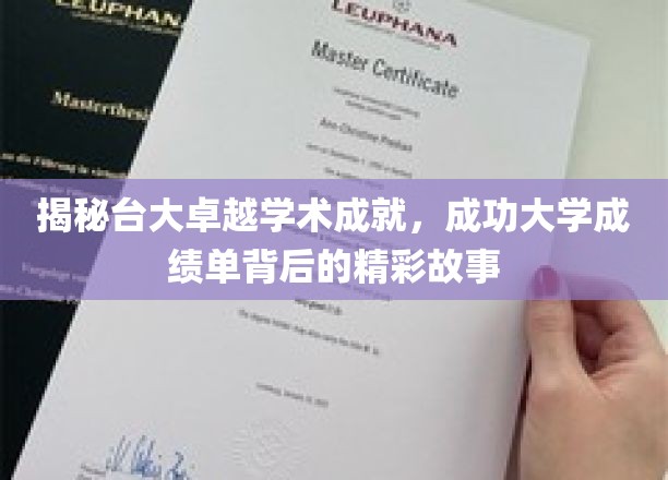 台大与成大，探寻卓越学术成就背后的传奇之路