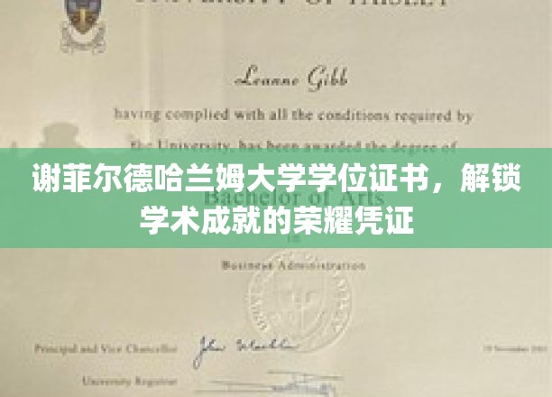 谢菲尔德哈兰姆大学学位证书，见证荣耀之旅的学术里程碑