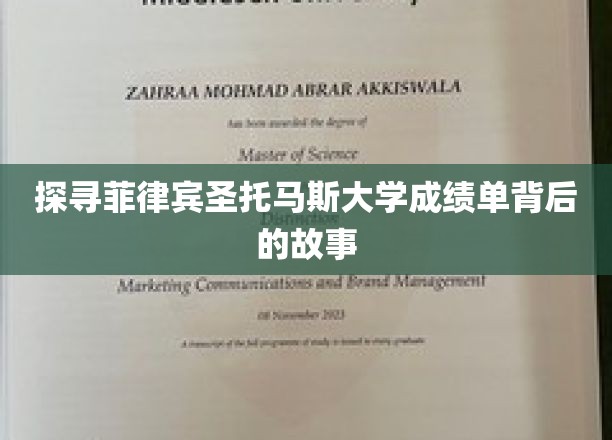 揭开菲律宾圣托马斯大学成绩单的神秘面纱