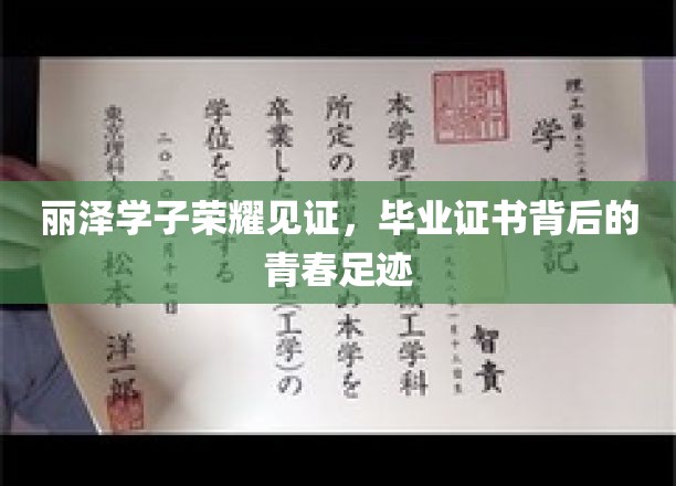 青春足迹映证荣耀，丽泽学子毕业证书背后的成长故事