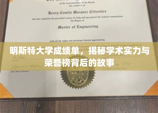 德国明斯特大学成绩单，揭示学术实力与荣誉榜背后的辉煌历程