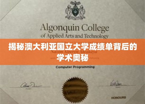 揭秘澳大利亚国立大学成绩单背后的学术奥秘