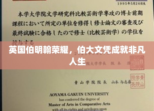 伯明翰之光，伯大文凭助力非凡人生启航