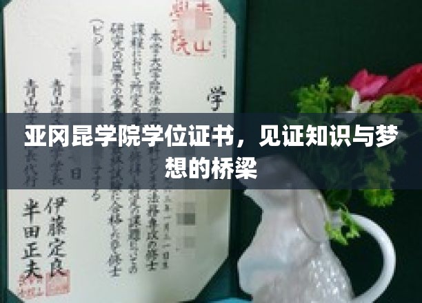 跨越知识殿堂，亚冈昆学院学位证书，点亮梦想之光