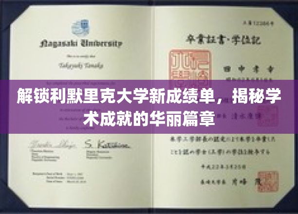 探索利默里克大学成绩单背后的学术辉煌
