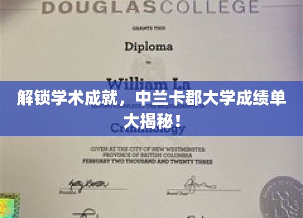 探索学术巅峰，揭秘中兰卡郡大学成绩单背后的辉煌故事