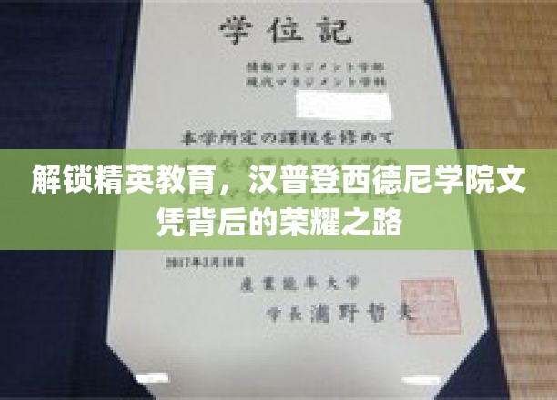 解锁精英教育，汉普登西德尼学院文凭背后的荣耀之路
