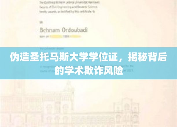 伪造名校文凭暗藏风险，揭秘学术诚信的危机边缘
