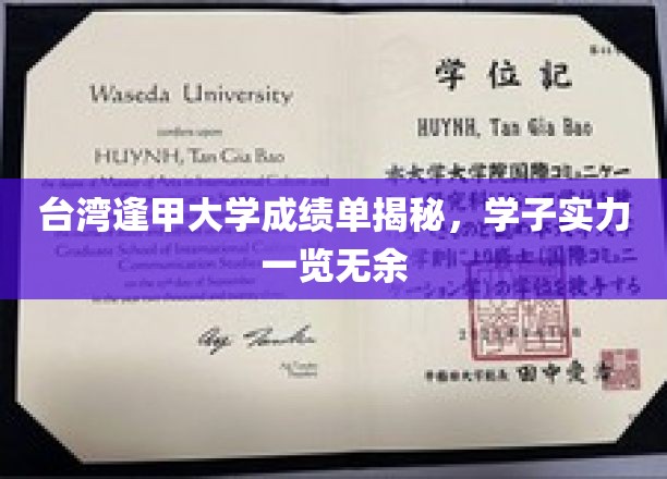 台湾逢甲大学成绩单揭秘,学子实力一览无余