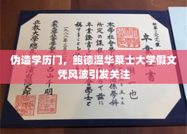 鲍德温华莱士大学假文凭事件，学历造假风波震惊公众目光