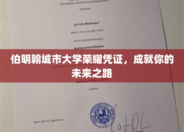 伯明翰城市大学荣耀通行证，开启非凡未来之旅
