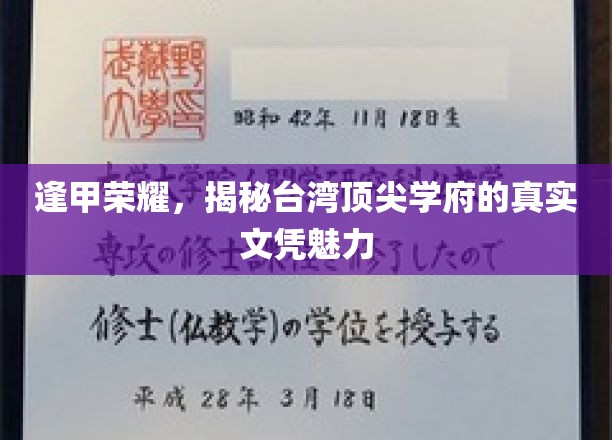 逢甲之光，探索台湾顶级学府文凭的非凡魅力
