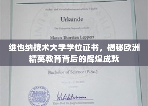 探寻维也纳技术大学荣耀，解码欧洲精英教育的璀璨成果