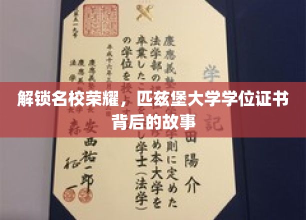 揭开匹兹堡大学荣耀背后的学位证书之谜
