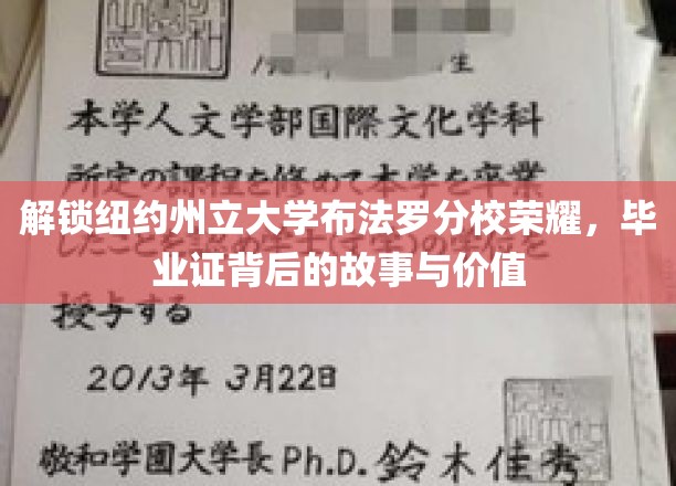 探寻纽约州立布法罗分校毕业证背后的辉煌传奇与珍贵意义