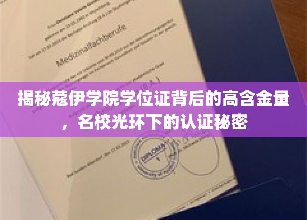 蔻伊学院学位证，探寻名校认证背后的非凡价值