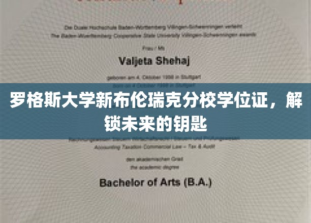 罗格斯大学新布伦瑞克分校学位证，解锁未来的钥匙
