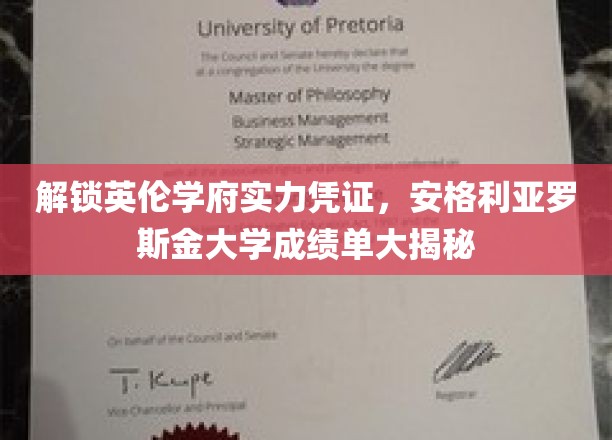 解锁英伦学府实力凭证，安格利亚罗斯金大学成绩单大揭秘