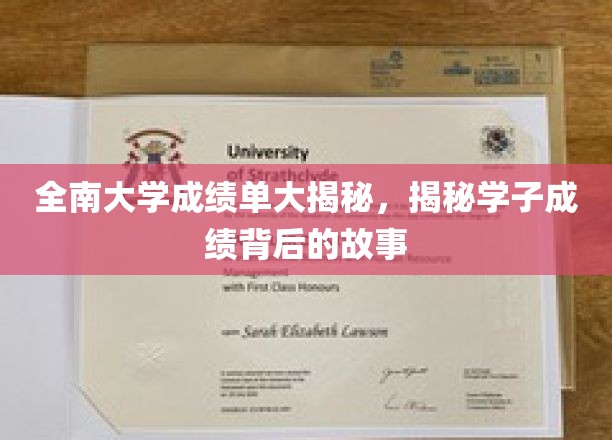 全南大学成绩风云录，探寻学子成绩背后的感人故事