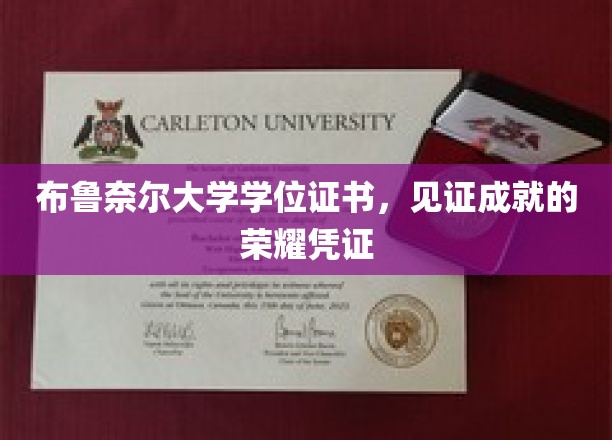 布鲁奈尔大学学位证书，见证成就的荣耀凭证