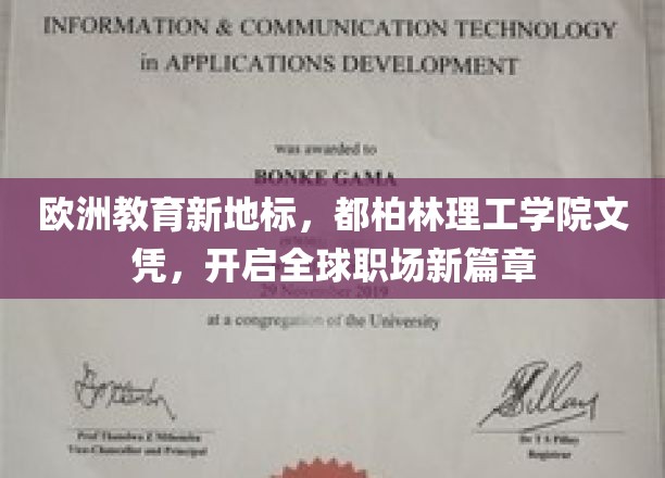 爱尔兰明珠，都柏林理工学院文凭，引领国际职场新潮流