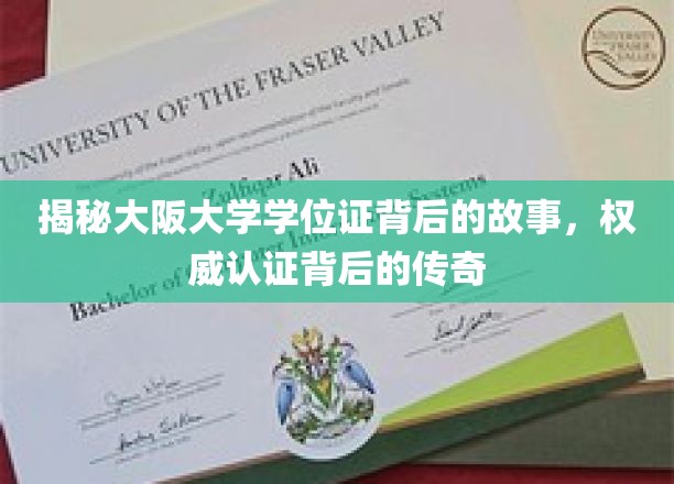 揭开大阪大学学位证的神秘面纱，一纸证书，百年传承的传奇之旅