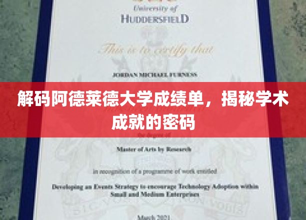 解码阿德莱德大学成绩单，揭秘学术成就的密码