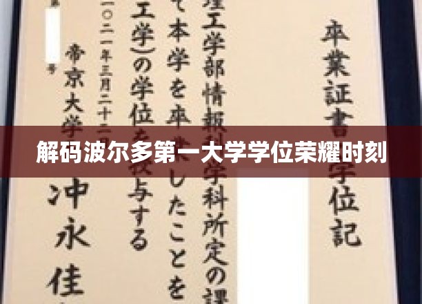 波尔多第一大学学位荣耀瞬间
