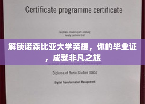 诺森比亚荣耀启程，毕业证见证非凡成就之旅