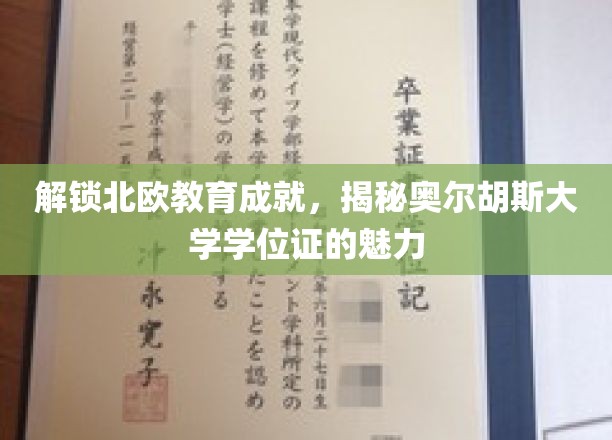 探索北欧教育精华，揭秘奥尔胡斯大学学位证的独特魅力
