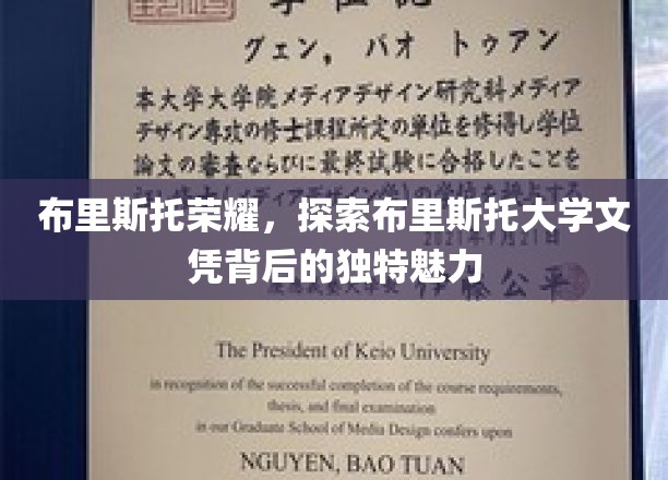 解码布里斯托荣耀，一探大学文凭背后的非凡风采