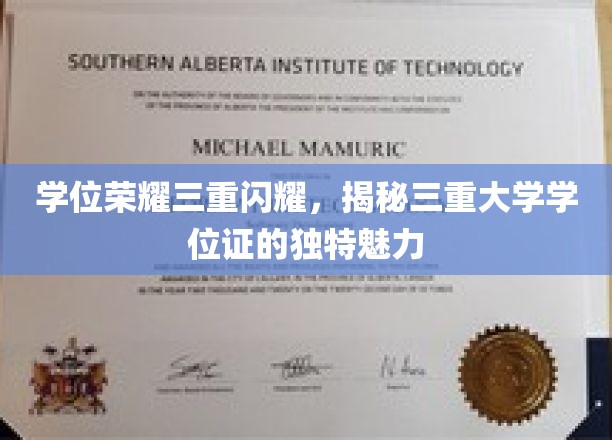 学位光环闪耀三重，探索大学证书独特韵味