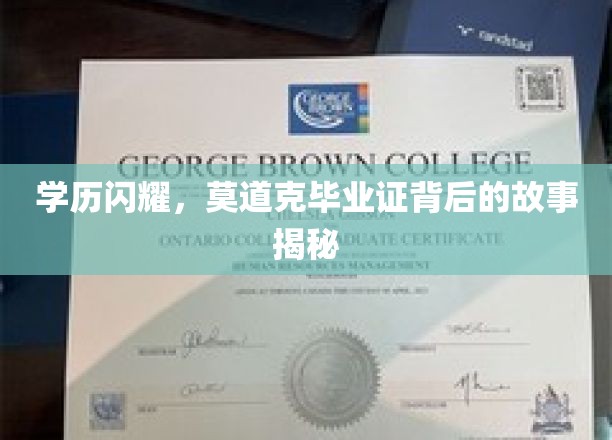 学历闪耀，莫道克毕业证背后的故事揭秘