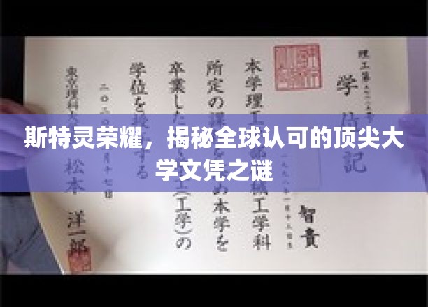 解码斯特灵荣耀，全球瞩目的顶尖大学文凭背后的传奇