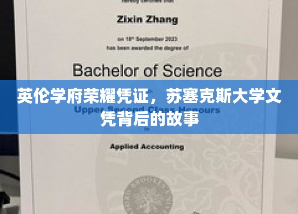解码苏塞克斯荣耀，探索英伦学府的文凭传奇