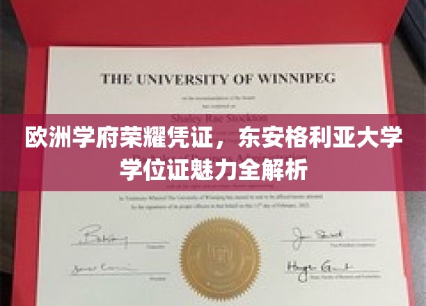 欧洲精英学府名片，东安格利亚大学学位证书魅力大揭秘