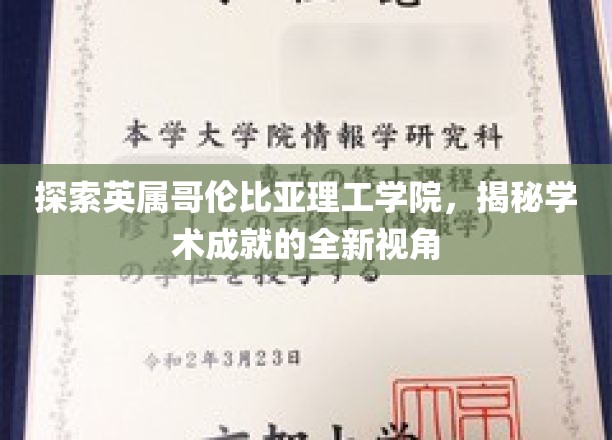 探索英属哥伦比亚理工学院，揭秘学术成就的全新视角