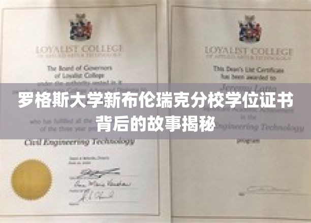 罗格斯新布伦瑞克分校学位证书，揭开背后的传奇与奥秘