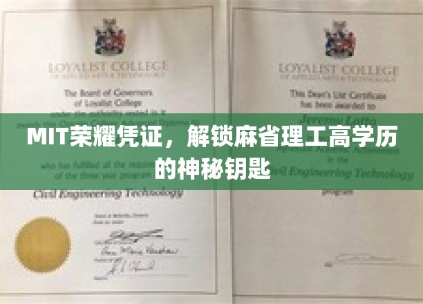 麻省理工高学历者的荣耀凭证，解锁精英成就的神秘钥匙