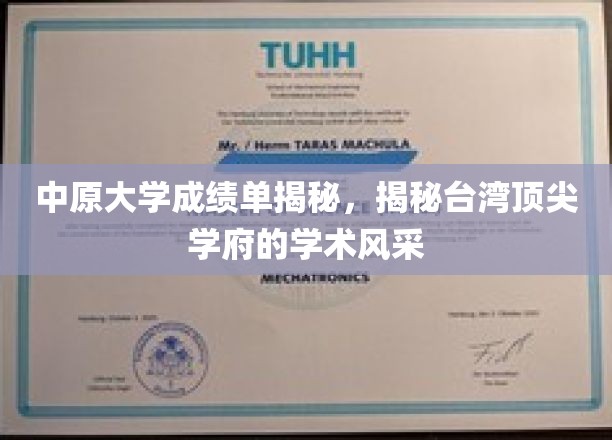 中原大学成绩单揭秘，揭秘台湾顶尖学府的学术风采