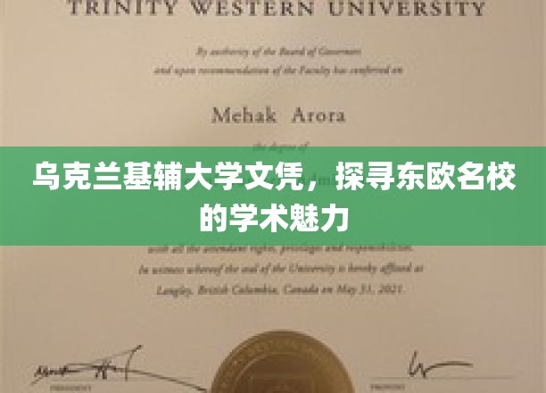 揭开乌克兰基辅大学神秘面纱，东欧教育之光璀璨夺目