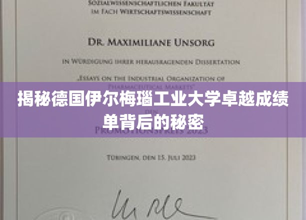 解码德国伊尔梅瑙工业大学成就之谜