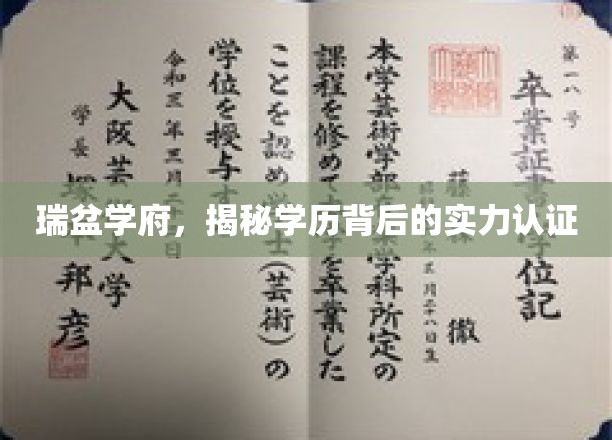 瑞盆学府，学历实力双修，揭秘教育新标杆