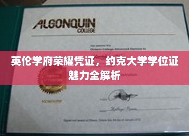 探寻约克大学学位证的英伦魅力，荣耀凭证背后的故事与价值
