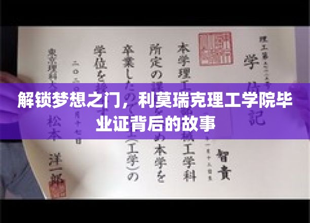 揭秘利莫瑞克理工学院毕业证，揭开梦想启航的秘密
