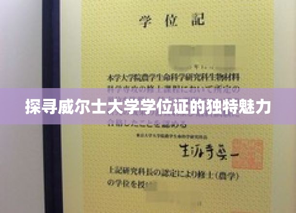 探寻威尔士大学学位证的独特魅力