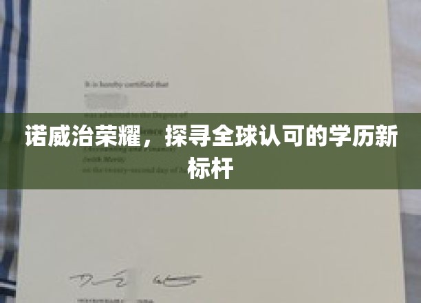 诺威治璀璨，开启国际认可学历新纪元