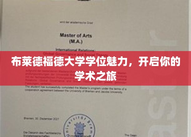 探索布莱德福德大学学位奥秘，踏上非凡学术征程